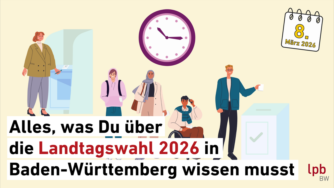 Foto zum Erklärvideo - Alles, was Du über die Landtagswahl 2026 in Baden-Württemberg wissen musst.