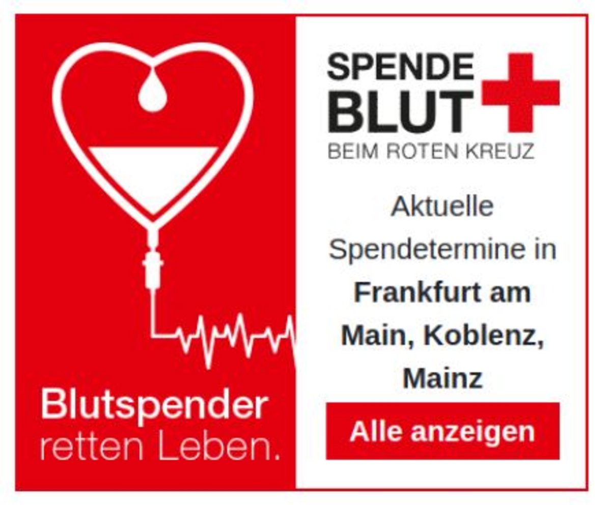 Blutspendetermine finden in Form von vier unterschiedlichen Terminbuttons