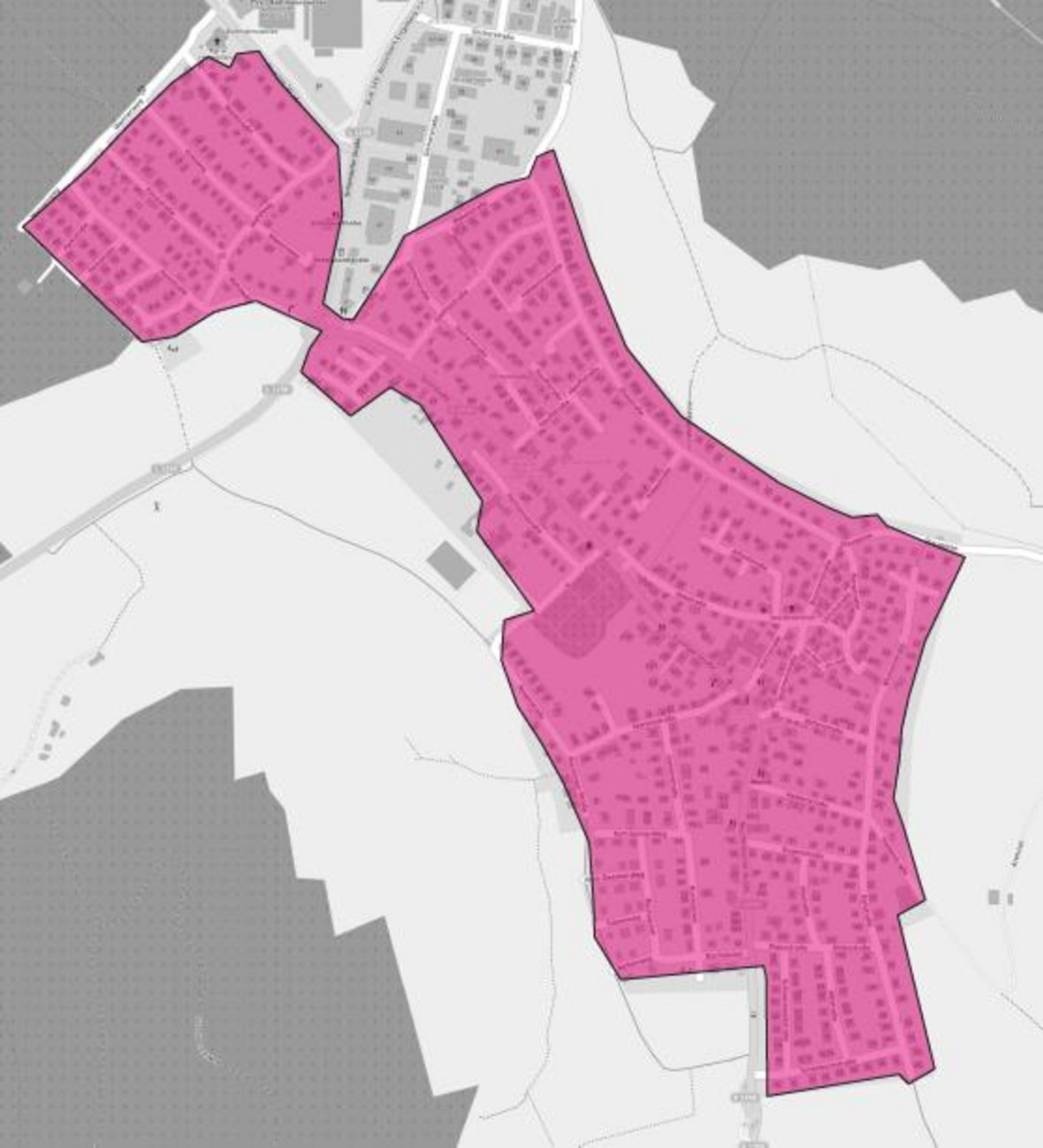 Lageplan Glasfaserausbau